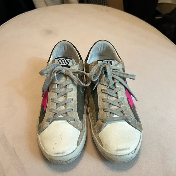 Golden Goose Camo Pink Super Star Sneakers 39 - Picture 5 of 8